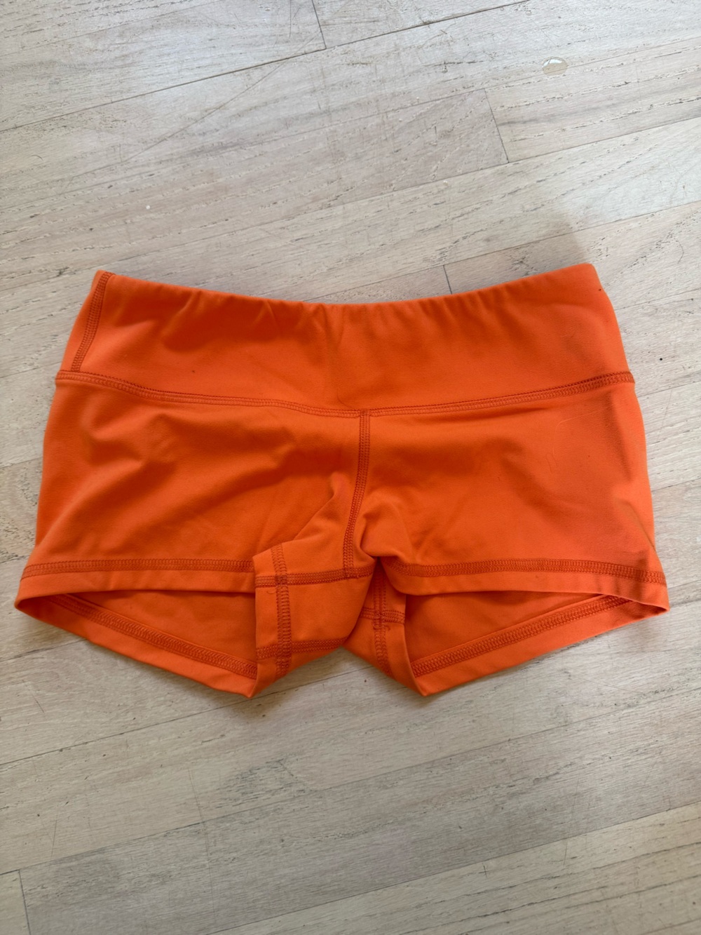 Fleo Women's Bright Orange Athletic Shorts